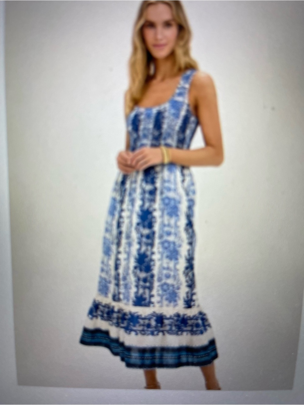 NWT Tuckernuck Bondi Blues Cotton Voile Mallie Dress